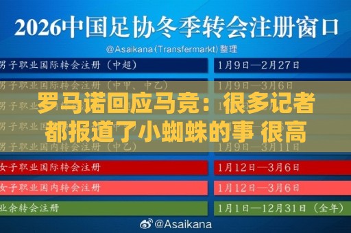 罗马诺回应马竞：很多记者都报道了小蜘蛛的事 很高兴他们关注我